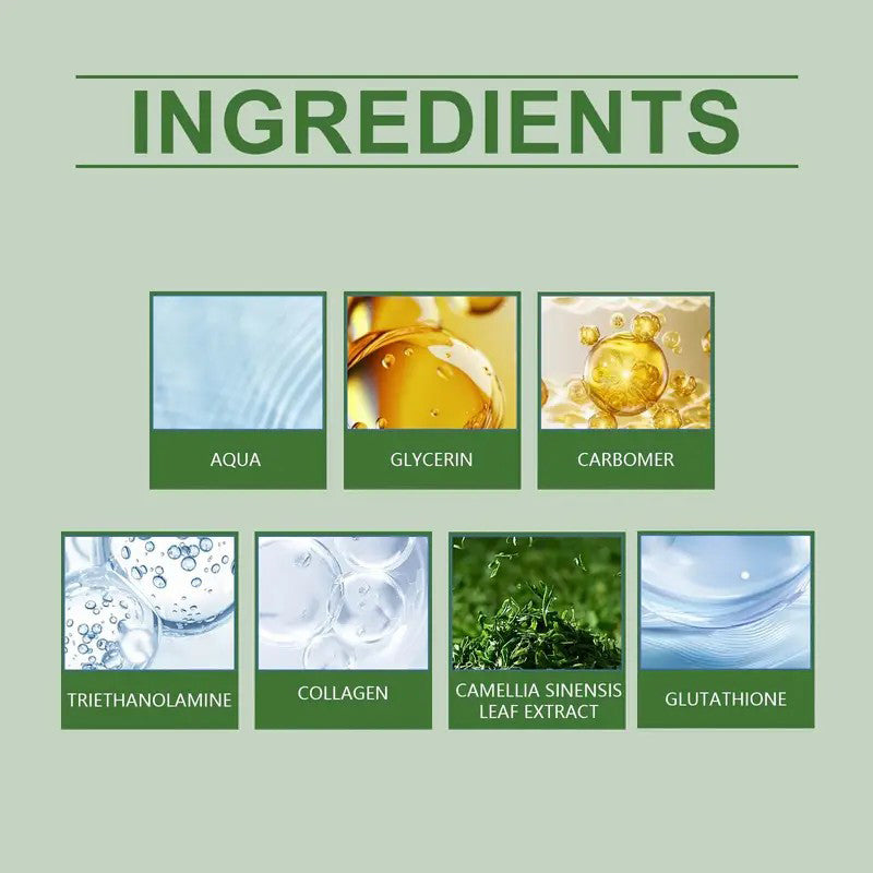 [Moisturizing Green TeaCream] Fast Absorbing Green Tea Collagen Jelly Cream